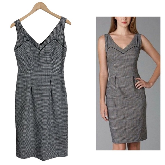 Diane Von Furstenberg Raisa Gingham Wool Dress Size 6 - Picture 1 of 13